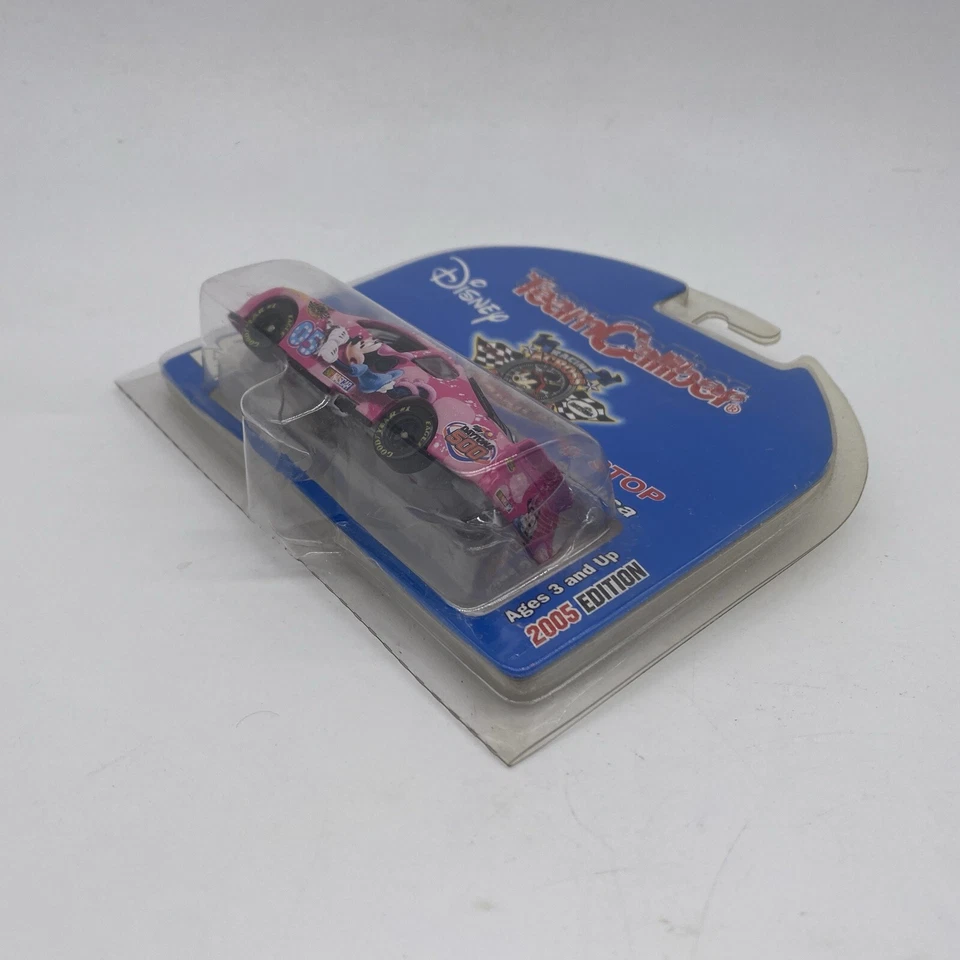 Disney Team Calibre 1:64 Die Cast Rosa Coche de Carreras Minnie Mouse 2005 Nuevo Foto 3 de 4