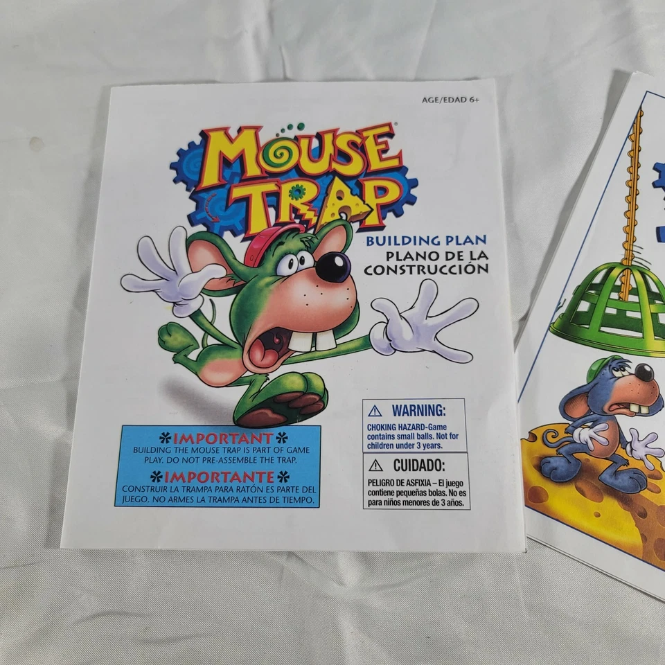 2005 Mouse Trap Instructions and Building Plan Board Game Replacement OEM - Image 2 of 4
