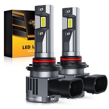 AUXBEAM 9005 HB3 LED Headlight Kit High Low Beam Bright Bulbs White 6500K Canbus