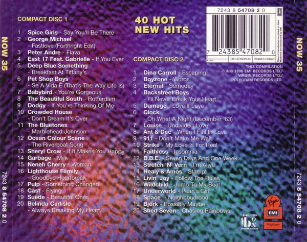 英2CD Various Now Thats What I Call Music 15 CDNOW15 EMI, Virgin, Polygram /00220 Various Artists - Now That's What I Call Music 15 / Various