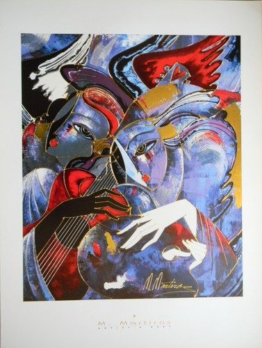 DÚO DE ARTISTA por Martiros Manoukian-Armenio-Póster Impresión en Papel Pesado De Colección - Imagen 7 de 12