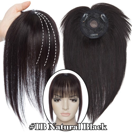 CLEARANCE Russian Virgin Human Hair Topper Top Piece Women Hairpiece Wiglet Mono - Picture 37 of 45