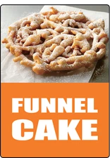 RESTAURANT - FUNNEL CAKE- STOREFRONT ADVERTISING | Adhesive Vinyl Sign Decal