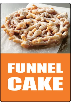 LEETPRINTS RESTAURANT - FUNNEL CAKE- STOREFRONT ADVERTISING | Adhesive Vinyl Sign Decal