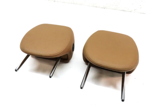 2005-2010 PORSCHE CAYENNE (955 957) FRONT LEFT & RIGHT SEAT HEADREST SET (Beige)