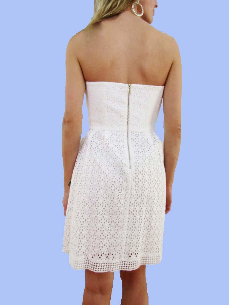 sachin and babi light blue dress LAUNDRY By Shelly Segal Embroidery Dress (White) size 6 NEW With Tags($249  orig)