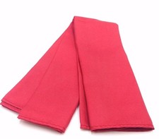  125 Tommy Hilfiger Mens Suit Solid Red Silk Handkerchief Classic Pocket Square