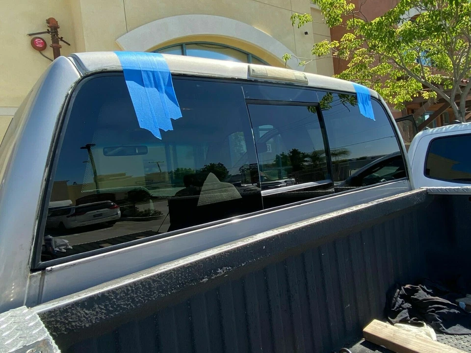 Fits 1994-2001 Dodge Pickup 1500 2500 3500 Manual Slider Back Glass Flush Fit - Image 2 of 4