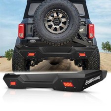 For 2021-2025 2026 Ford Bronco Powder Coated Heavy Duty Steel Rear Bumper Black For 2021-2025 2026 Ford Bronco Powder Coated Heavy Duty Steel Rear Bumper Black