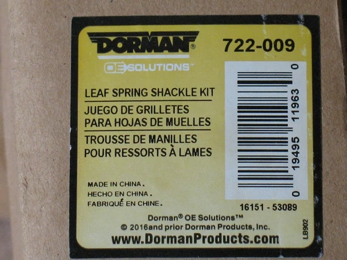 722-009 Dorman Leaf Spring Shackles and Hangers Rear for Ford Explorer