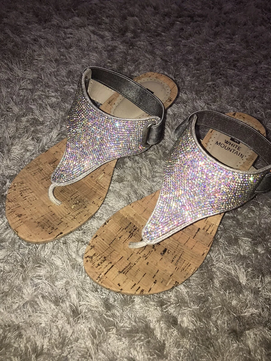 Womens Sparkly Sandals 3 eBay