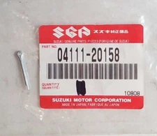 NOS GENUINE SUZUKI COTTER PIN 20X15 04111-20158 NEW OEM
