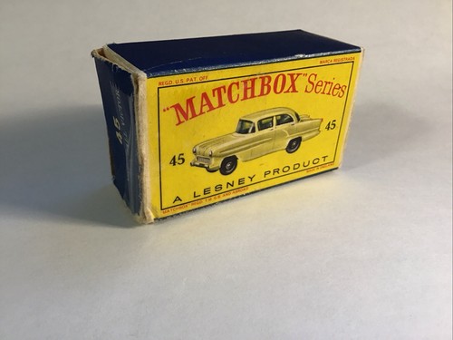 Vintage 1958 Lesney Matchbox 45a & Box Vauxhall Victor with Window & Grey Wheels - Picture 11 of 16