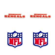 NFL Cincinnati Bengals Football Team For Crocs Shoe Charms Jibbitz - 4 pieces