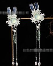 Antient 2Pcs Hair Clips Hanfu Accessories Mid-Autumn Festival Hairpin Tassel