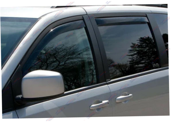 For Chrysler Pacifica 17-24 In-Channel Vent Window Visors Rain Guards Deflectors - Image 2 of 4