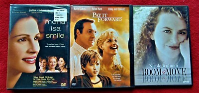 3 DVD'S:   MONA LISA SMILE~BRAND NEW DVD~ Julia Roberts ~ PLUS 2 BONUS DVD FILMS