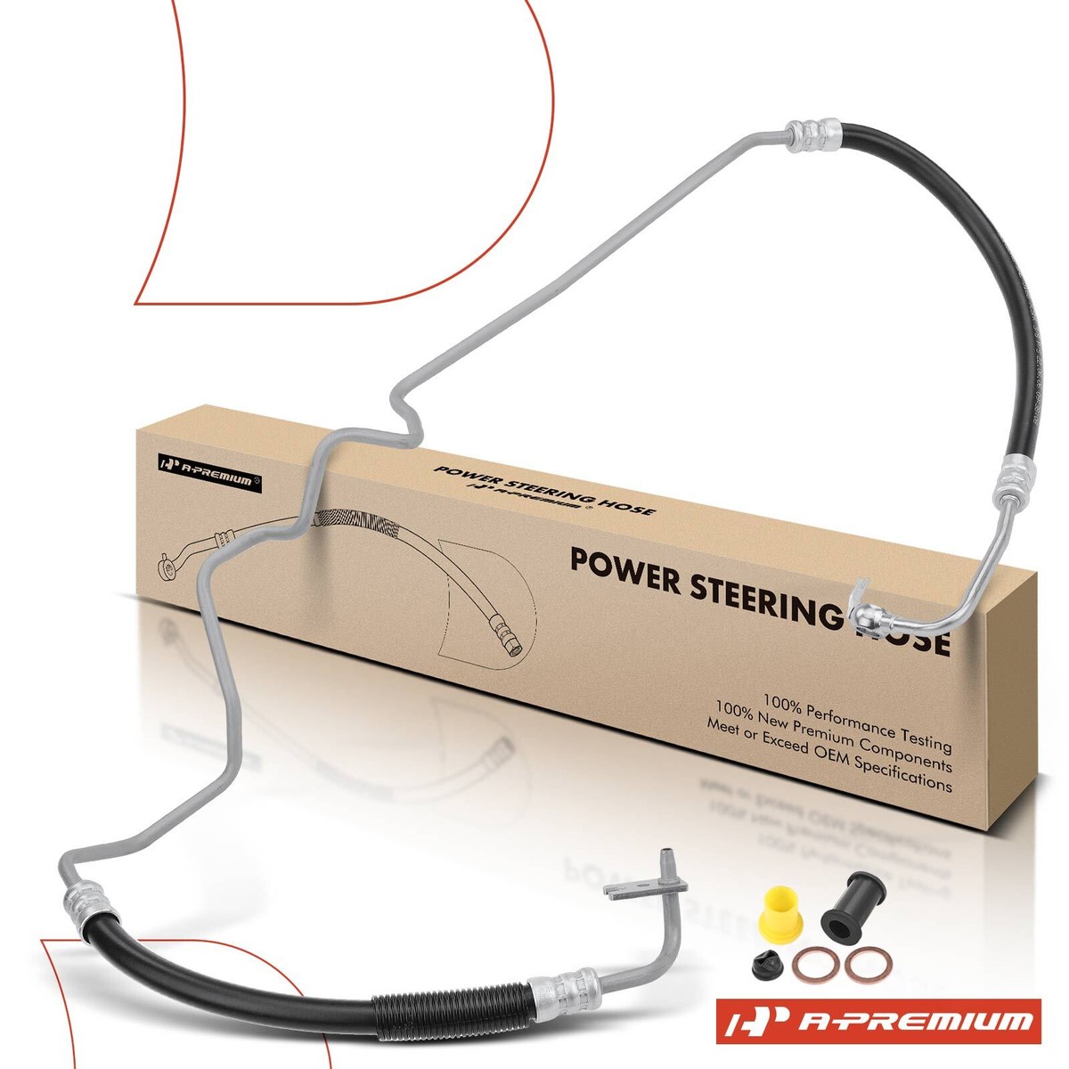 Edelmann Power Steering Pressure Hose For Saab 9-5 1999-2005 Edelmann Power Steering Pressure Hose For Saab 9-5 1999-2005