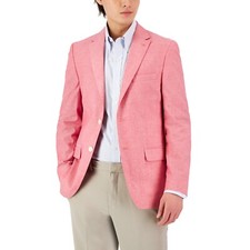 TOMMY HILFIGER Men's Modern-Fit Cotton Sport Coat Rose 295 B4HP