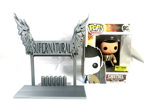 Super Natural Display Sign Stand POP Dorbz Wobblers Collectibles TV Show Fan Art