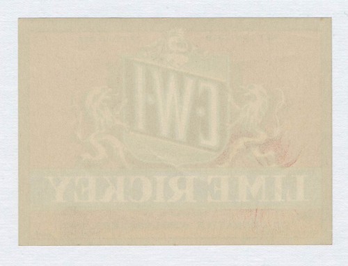 San Francisco Oakland CA Vintage Unused CWI C•W•I LIME RICKEY SODA LABEL - Picture 2 of 2
