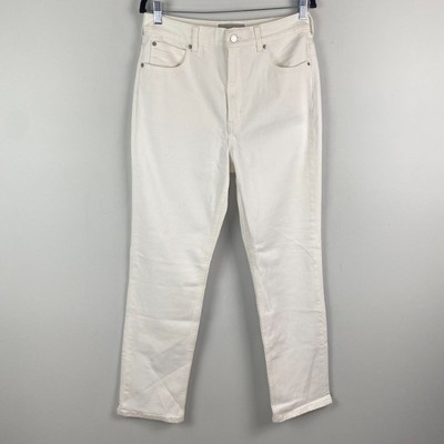 Everlane The Way Slim Jean Jeans Size 30 White High Rise Stretch Organic Cotton