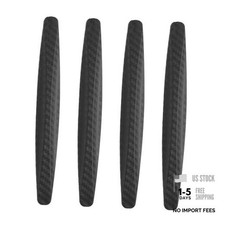 4pcs Car Door Edge Guards Protectors Anti-Collision Side Door Edge Black