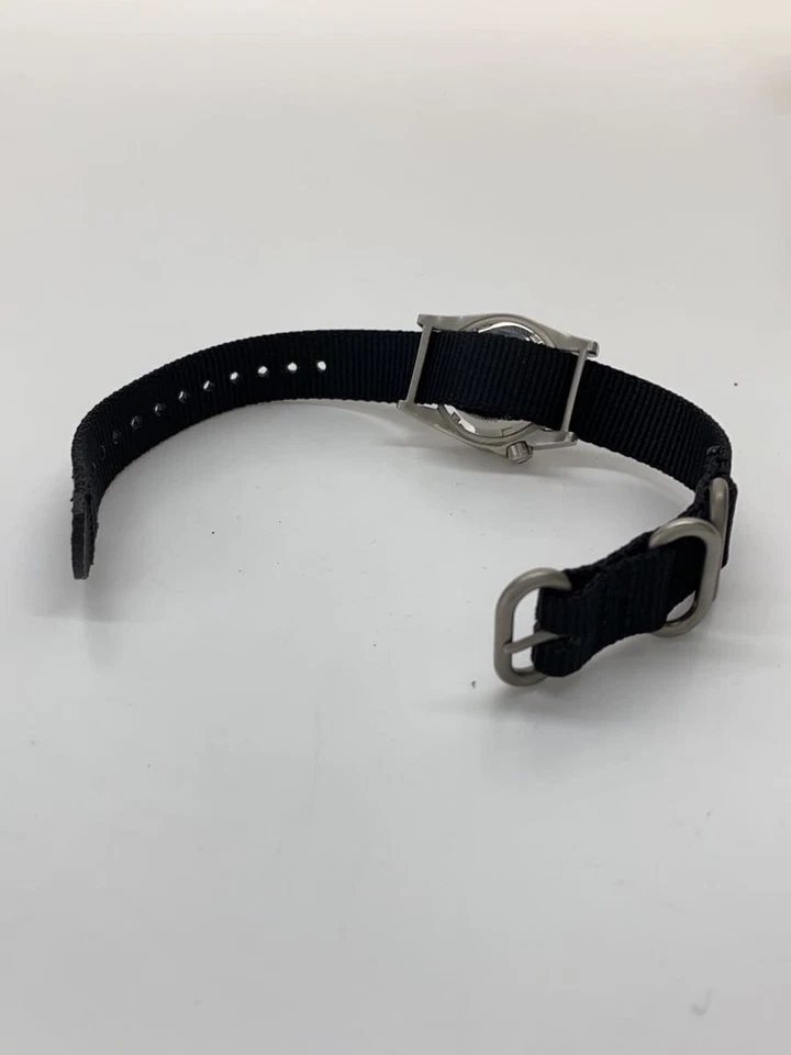 BERTUCCI M-1S FIELD Quartz Analog Watch Black Nylon Strap Excellent JAPAN - Image 4 of 4