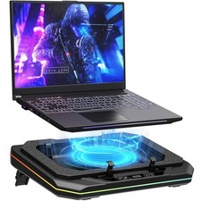 Gaming Laptop Cooling Pad, Height Adjustable Laptop Fan Cooling Pad for Max 1...