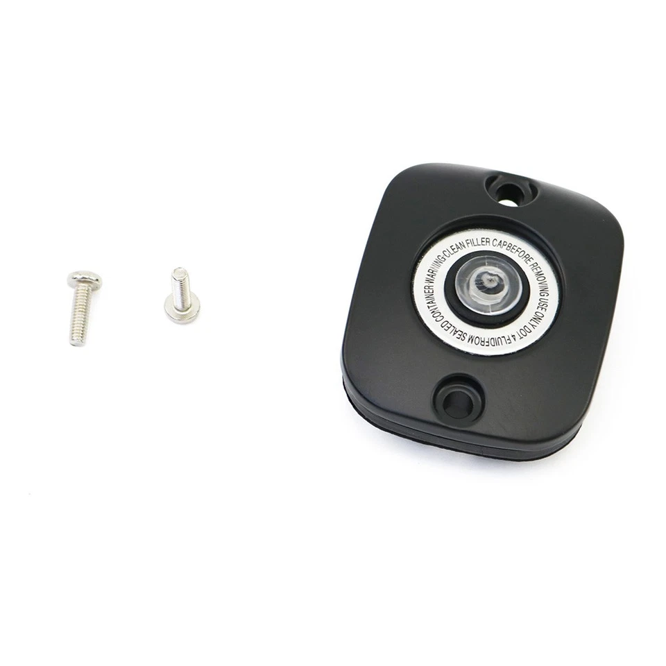 Front Brake Master Cylinder Cover Black Fit For Harley Touring 05-07 Dyna 06-17 - Image 3 of 4