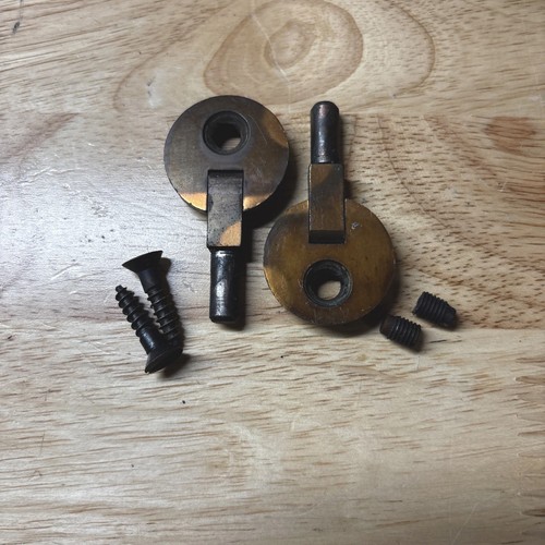 Vintage Singer Sewing Machine Cabinet Head Pin Banjo Hinges BRASS 201,66, 15-91