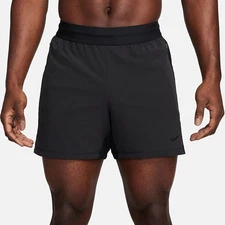 Nike Men's Flex Dri-FIT 5" Unlined Fitness Shorts Black  FN3002 