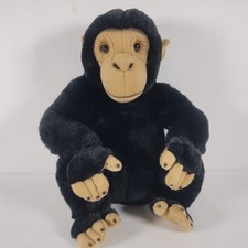 Chimpanzee Monkey FAO Schwarz Plush Stuffed Animal Soft Toy 12" Realistic