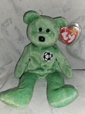 Ty Beanie Baby Kicks the Soccer Bear Push Toy