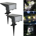 2PCS 28LED Solar FloodLight Motion Sensor Outdoor Yard Street Wall Ground Lamp