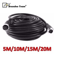 5m-20m 4 Pin Aviation Video Extension Cable Waterproof for Truck Backup Camera