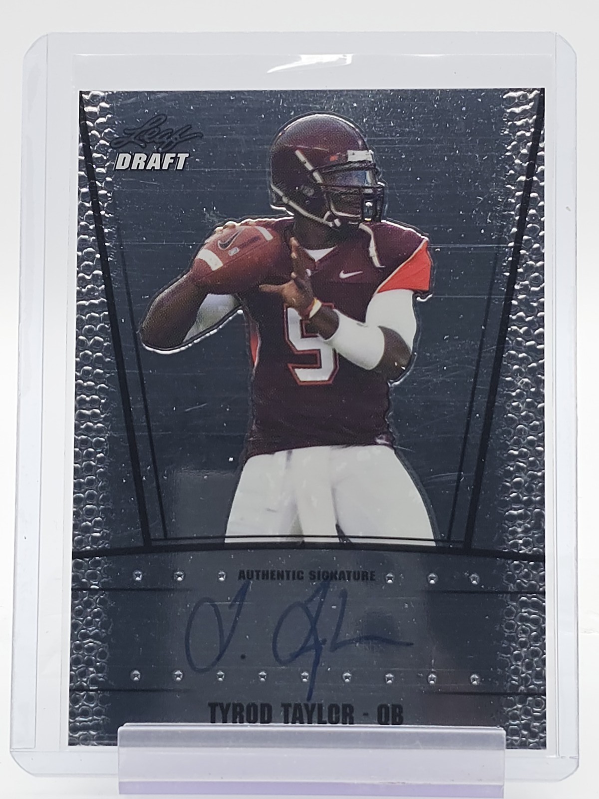 Tyrod Taylor Leaf Metal Draft Autograph #RCTT2 Base