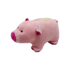 Dollibu Pink Pig Plush Piggy Bank with Stopper
