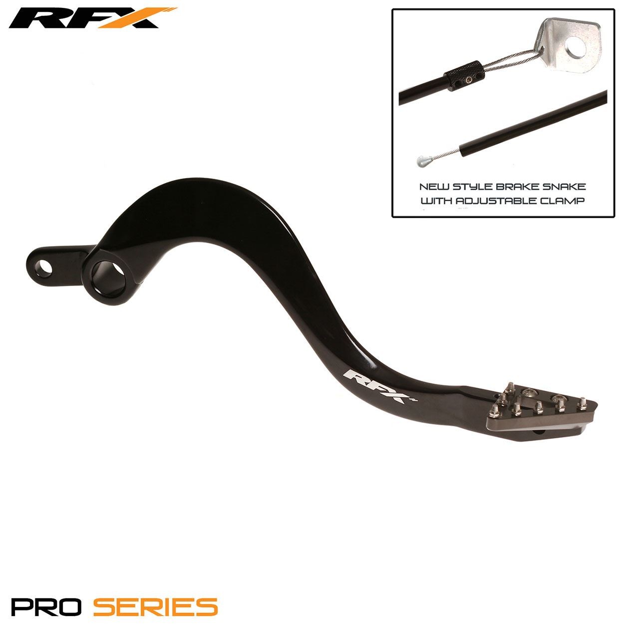 RFX Pro ST Rear Brake Lever (H/A Black / H/A Titan) Kawasaki KXF450 06-20