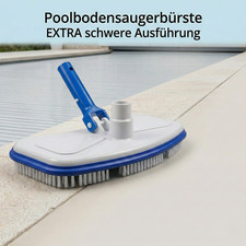 Pool Bodensauger B&uuml;rste schwere Ausf&uuml;hrung Poolsauger manuell Schwimmbad Skimmer