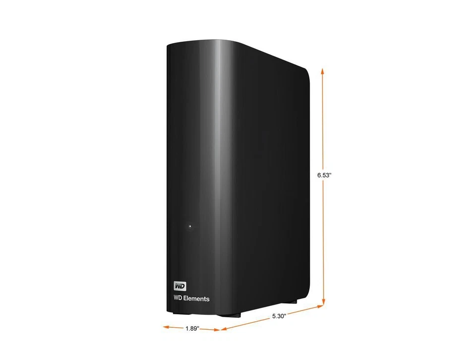 WD Elements 20TB USB 3.0 Desktop External Hard Drive WDBWLG0200HBK-NESN Black - Image 3 of 4
