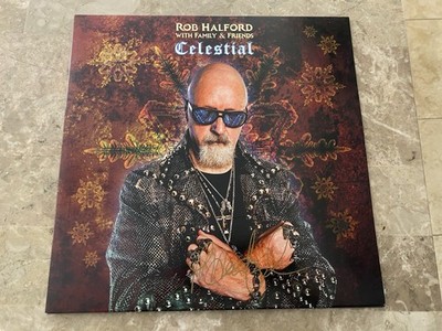 ROB HALFORD CELESTIAL LP Celestial Silver Variant Album Vinyl Record SIGNED