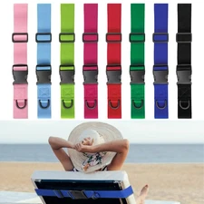8 Pack Towel Bands Beach Towel Clips, Beach Towel Bands Stretchable Towel Cli...