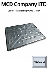 Manhole Cover 640mm x 490mm 10 Tonne All Steel Inspection Cover&Frame UK Seller