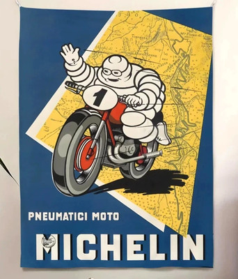 Michelin Tires Racing Banner 150 cm Fahne Flagge Motorrad Reifen Motiv