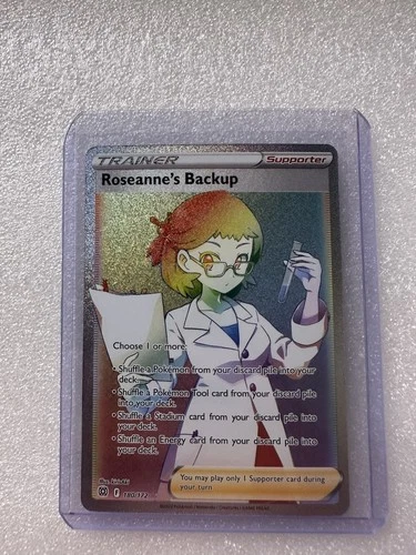 Pokemon Roseanne's Backup Brilliant Stars 180/172 Secret Rare Rainbow Trainer