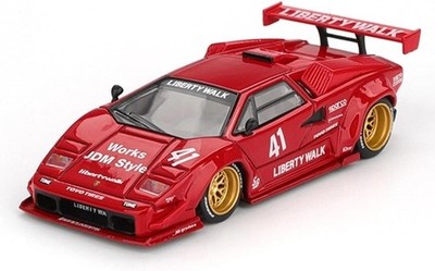 Mini GT Lamborghini Countach #41 LB-Works Red 1:64 Diecast Model