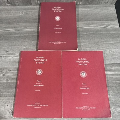 Global Positioning Systems paperback by Institute of Navigation Volumes 1-3 (b6)