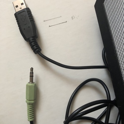 Haut-parleurs pour ordinateur Dell A225. Alimenté par USB. - Photo 2/7