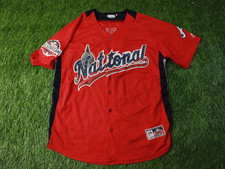 NATIONAL ALL-STAR GAME MLB # 1 ALBIES 2018 BASEBALL JERSEY shirt MAJESTIC SIZE L